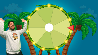 Playandwin LIVE - Golden balls on the wheel of fortune