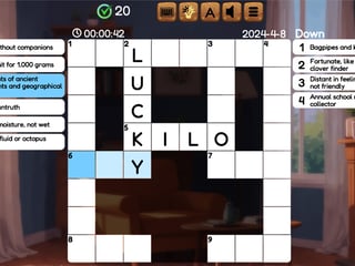 Crossword screenshot 1