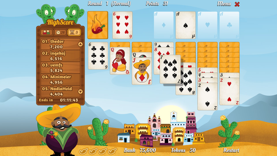 Pas Seul Solitaire - Play Online