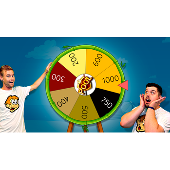 Playandwin LIVE - Golden balls on the wheel of fortune